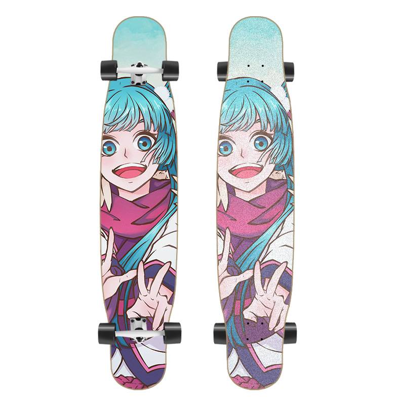 Cartoon girl dance board